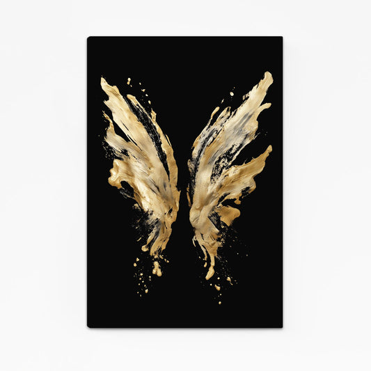 Golden Wing Splash Canvas – golden wing splash gold canvas print