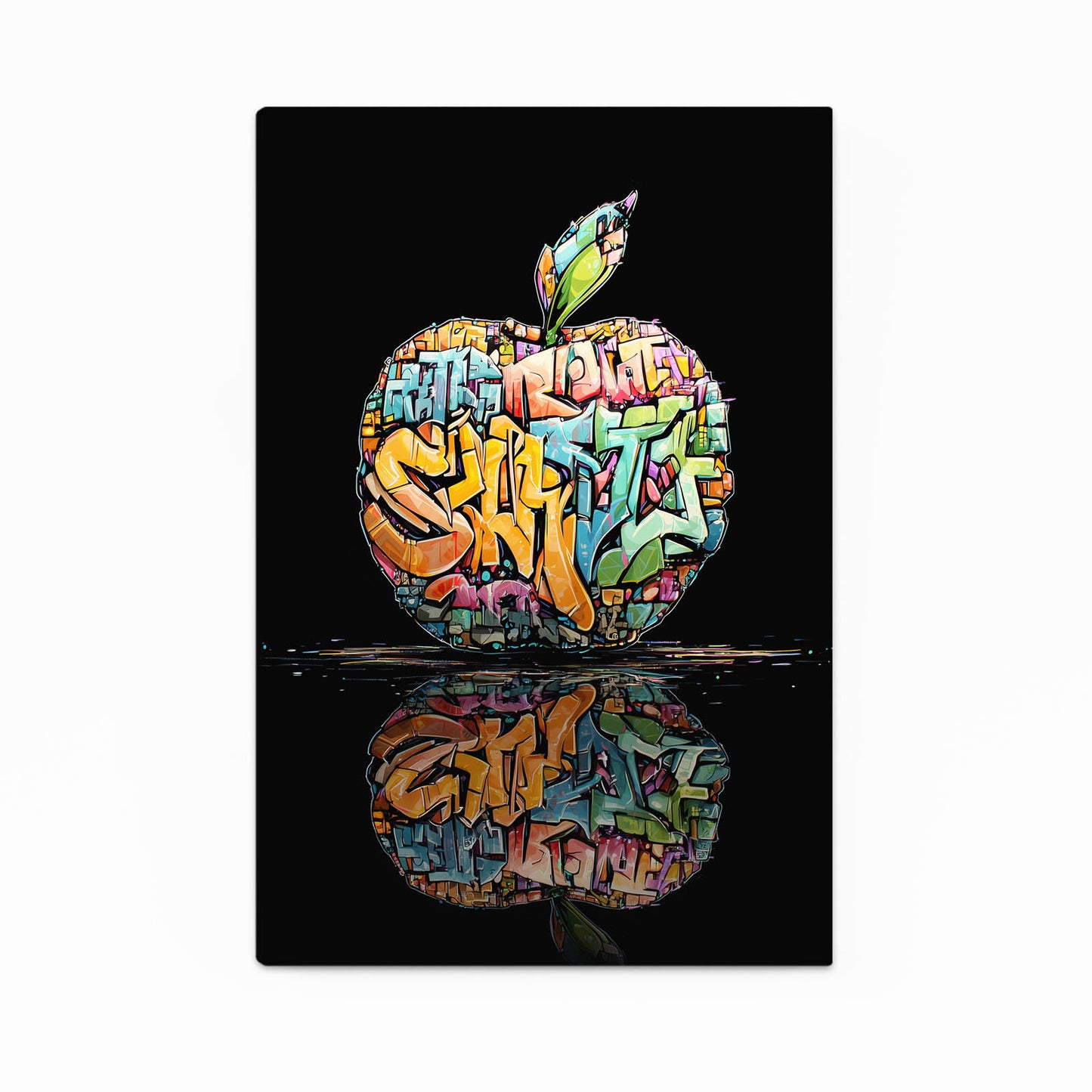 Graffiti Street Apple Wall Art – graffiti street apple canvas print
