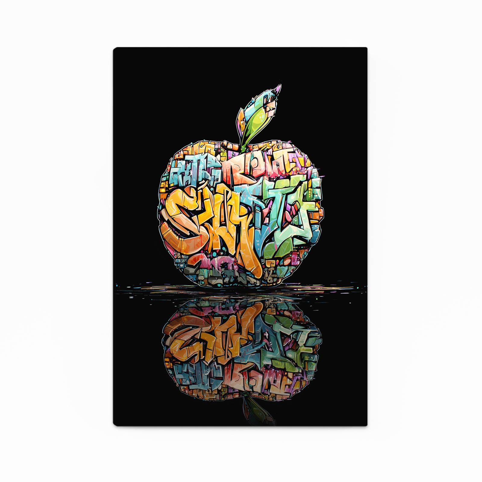 Graffiti Street Apple Wall Art – graffiti street apple canvas print