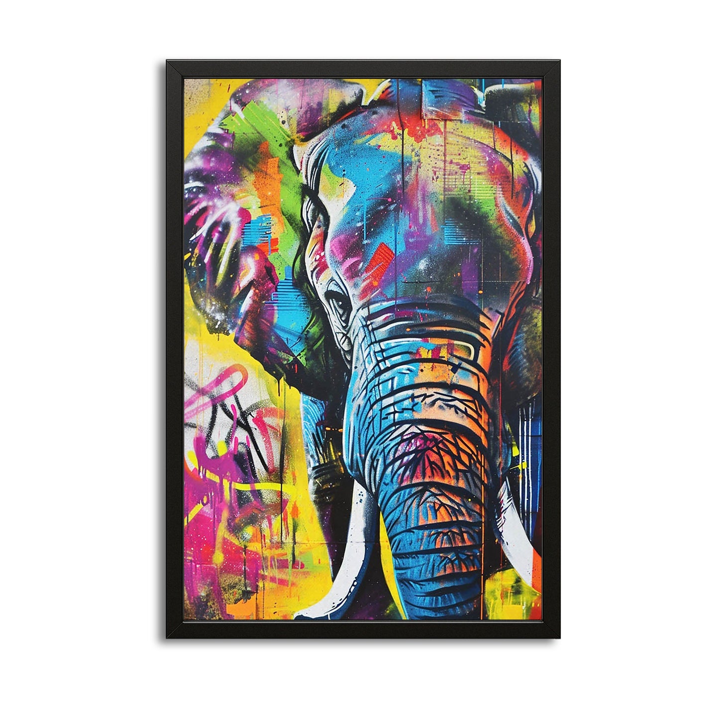 Graffiti Style Elephant Art