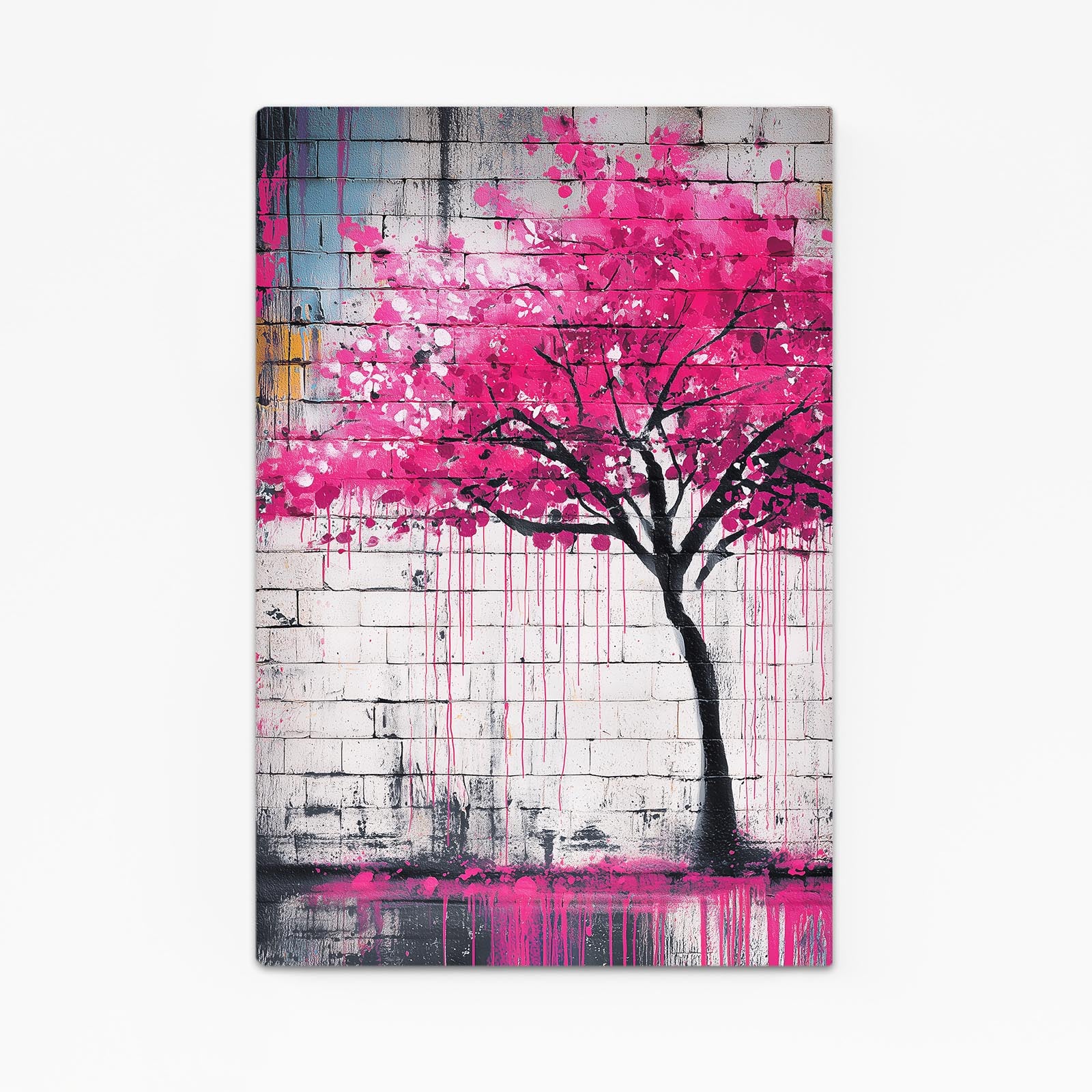 Graffiti Wall Tree Cherry Blossom Prints – graffiti wall tree cherry blossom canvas print