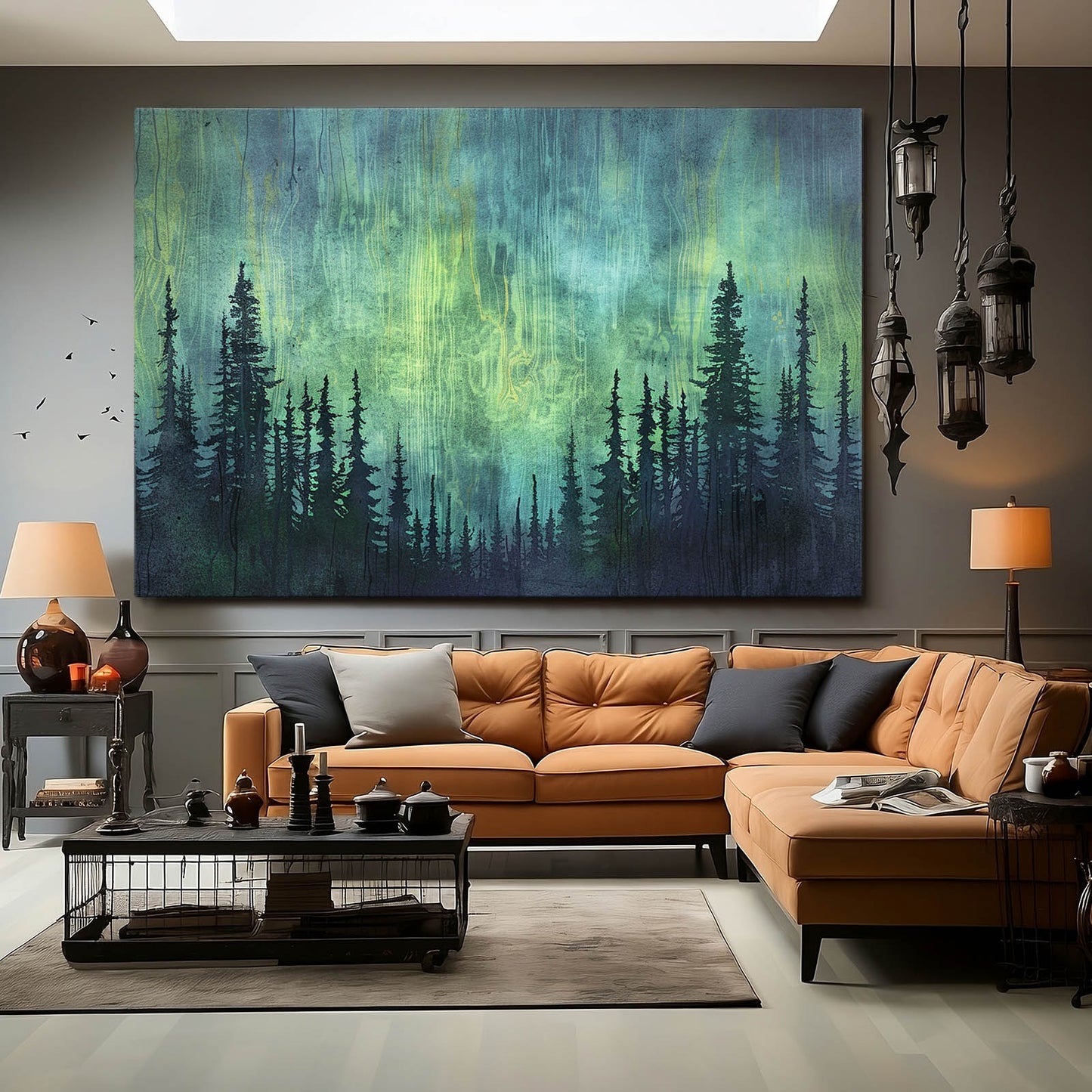 Green Boho Art