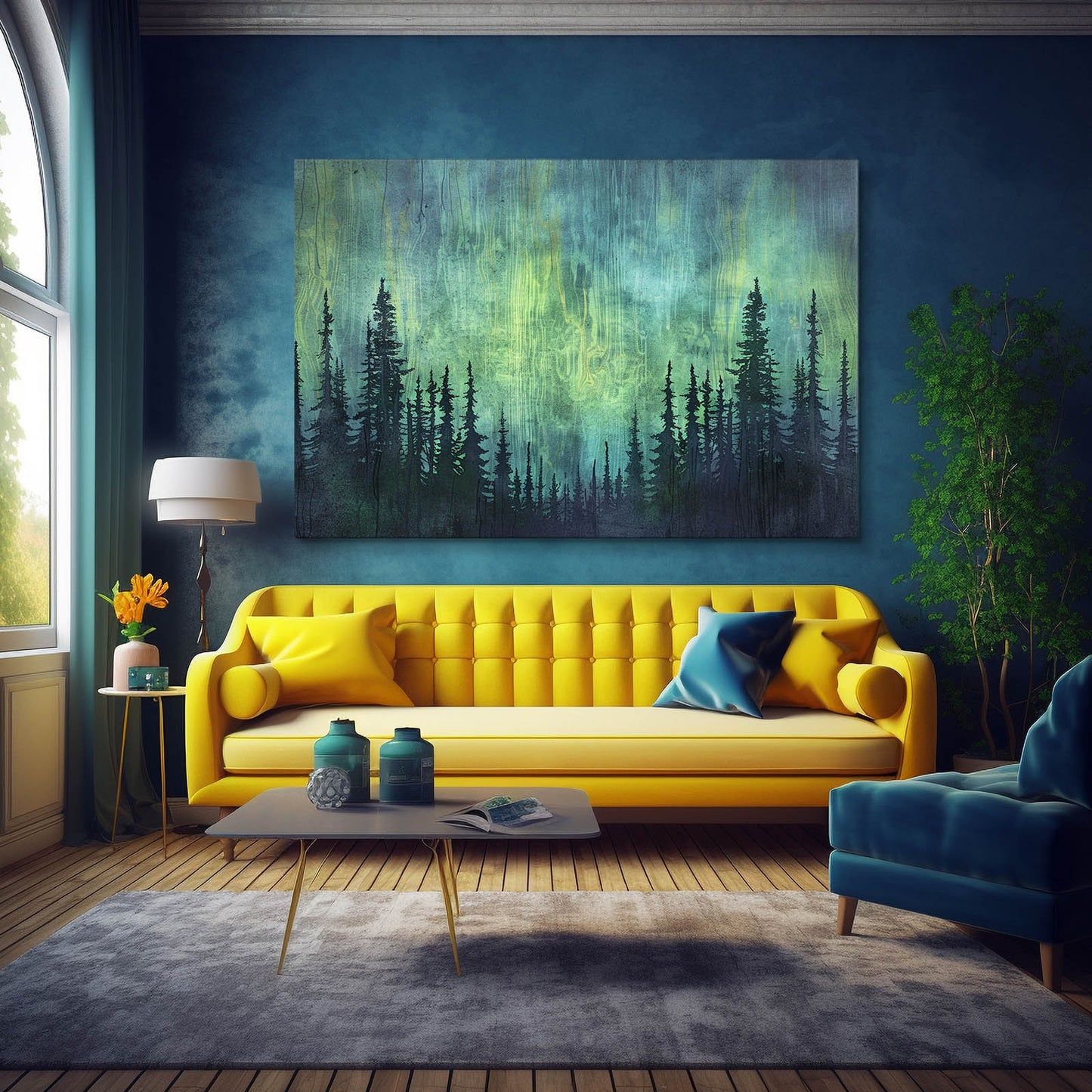 Green Boho Art
