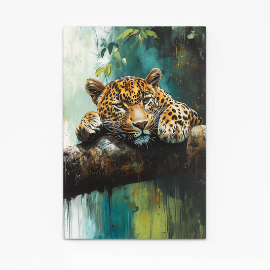 Green Canopy Rest Leopard Wall Art – green canopy rest leopard canvas print