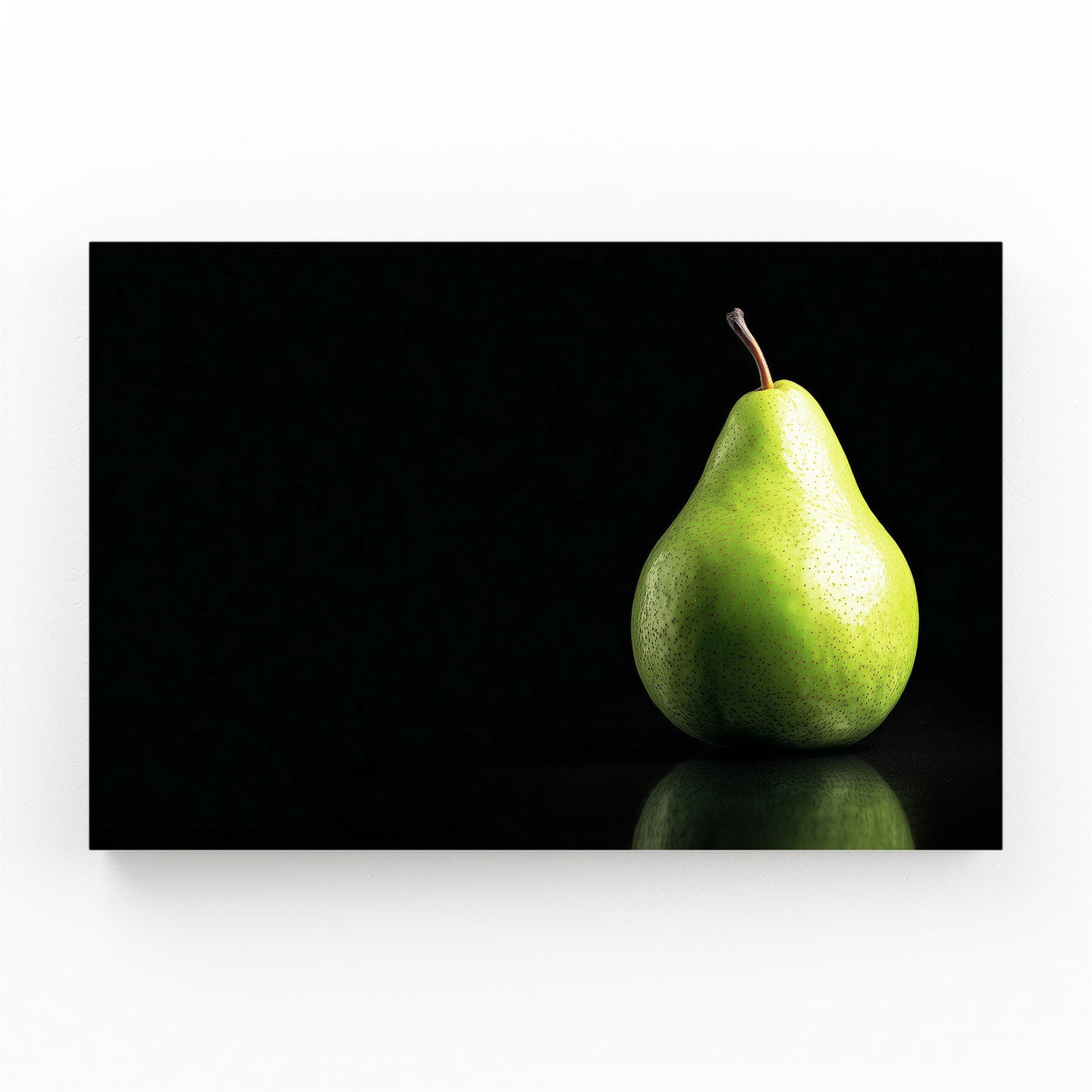 Green Pear Black Fruit Canvas Art – green pear black fruit canvas print