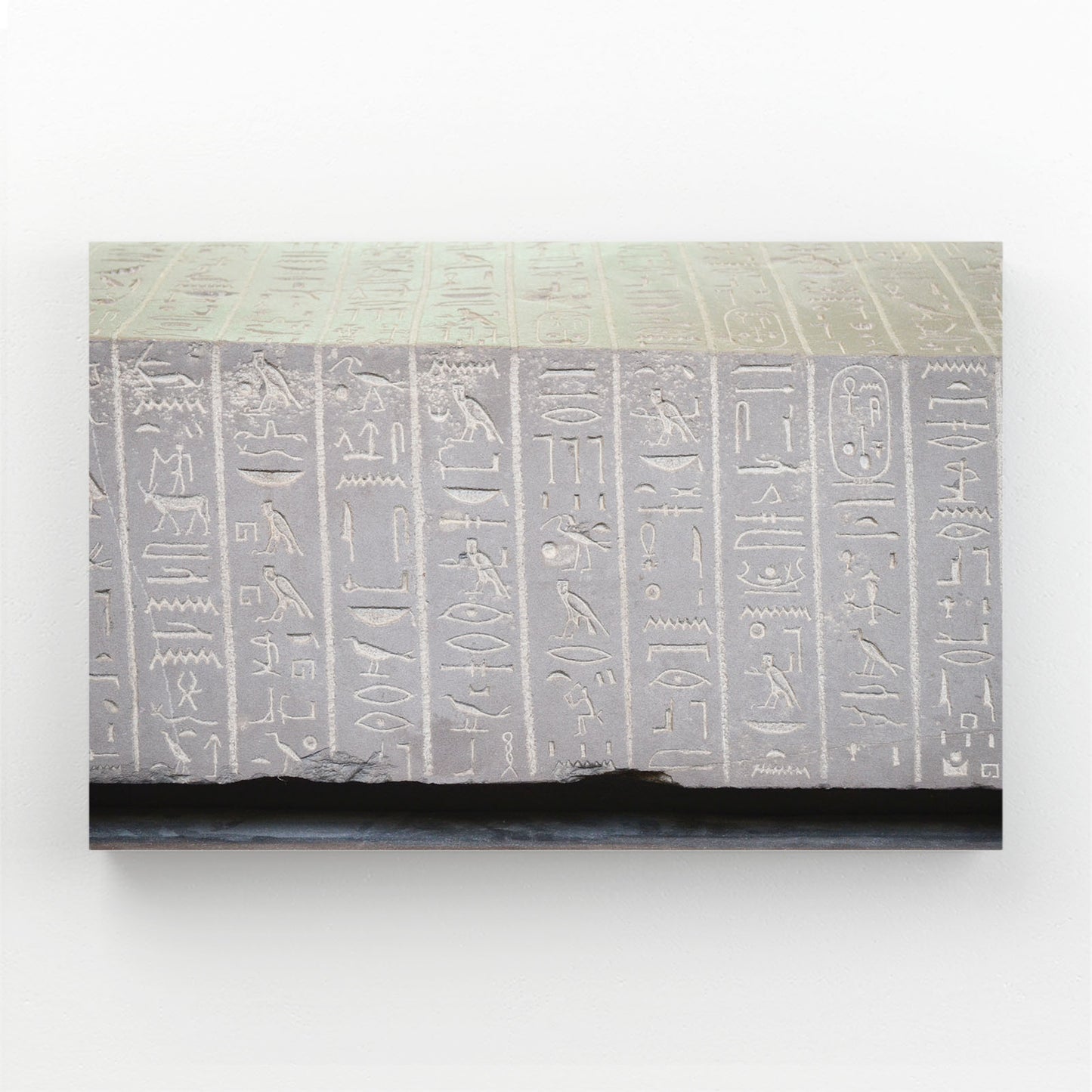 Grey Stone Hieroglyphs Egyptian Wall Decor – grey stone hieroglyphs egyptian canvas print