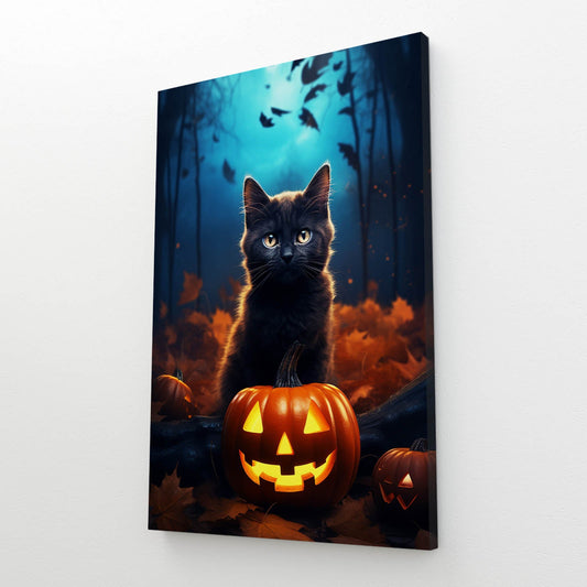 Halloween Wall Art Cat