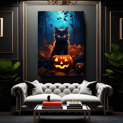 Halloween Wall Art Cat