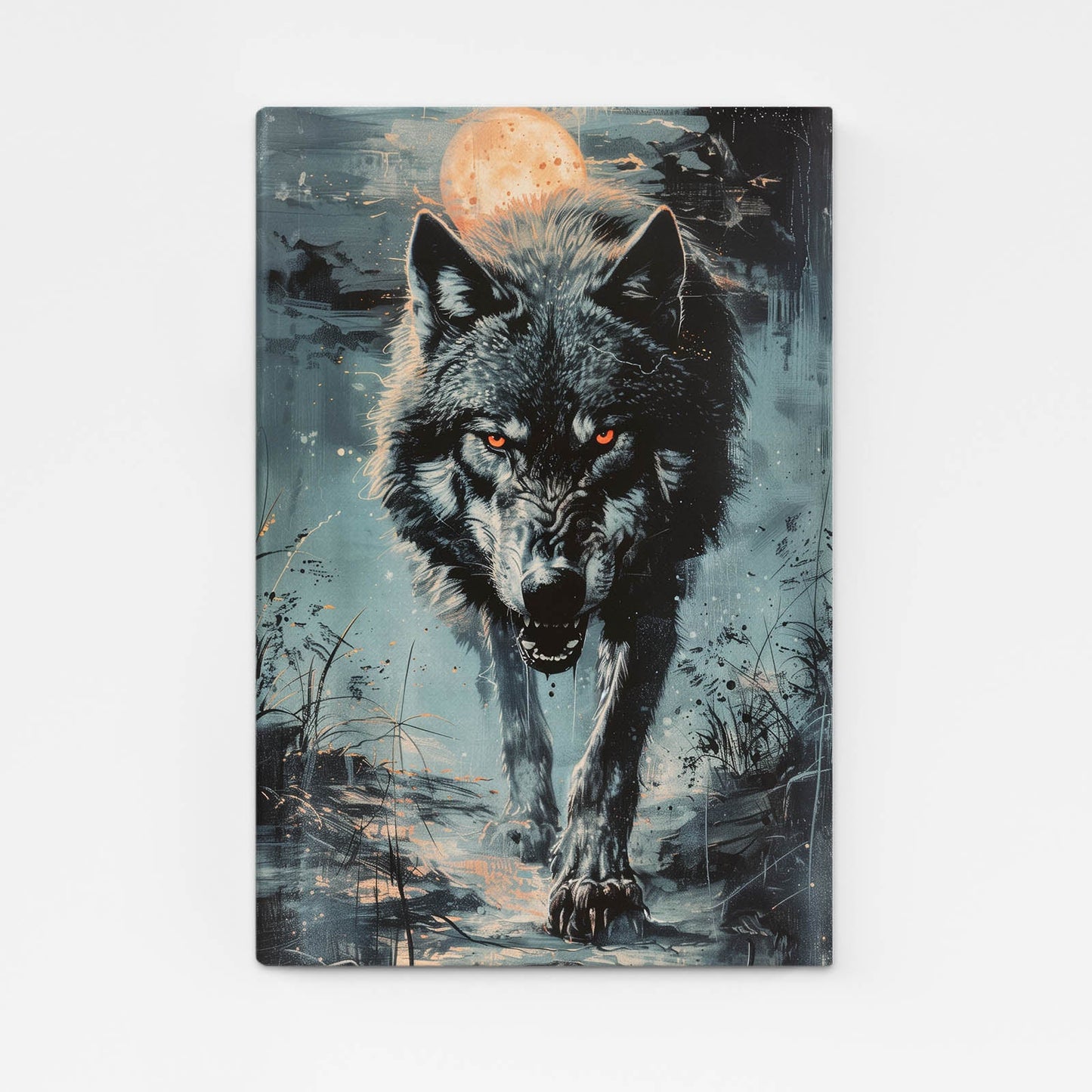 Halloween Wolf Art
