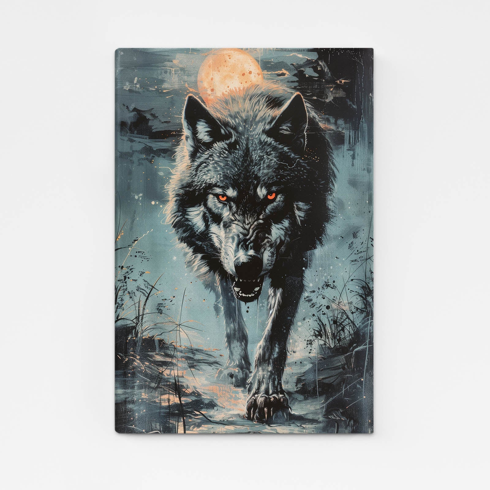 Halloween Wolf Art
