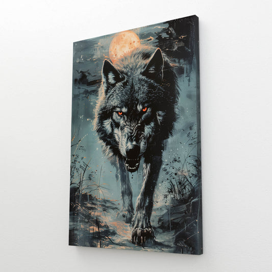 Halloween Wolf Art
