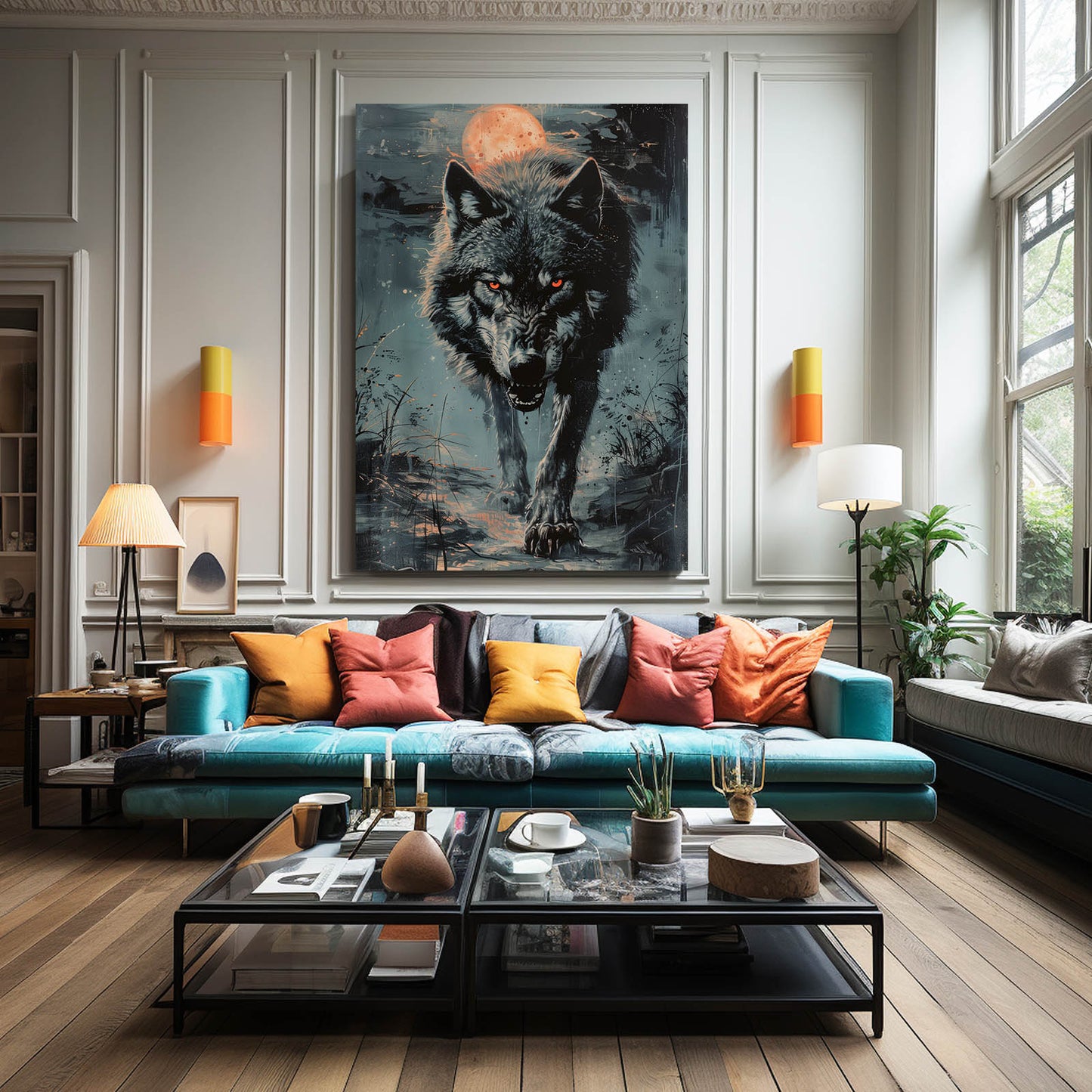 Halloween Wolf Art