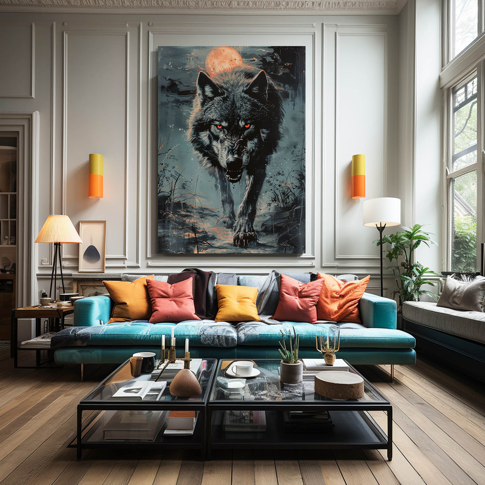 Halloween Wolf Art