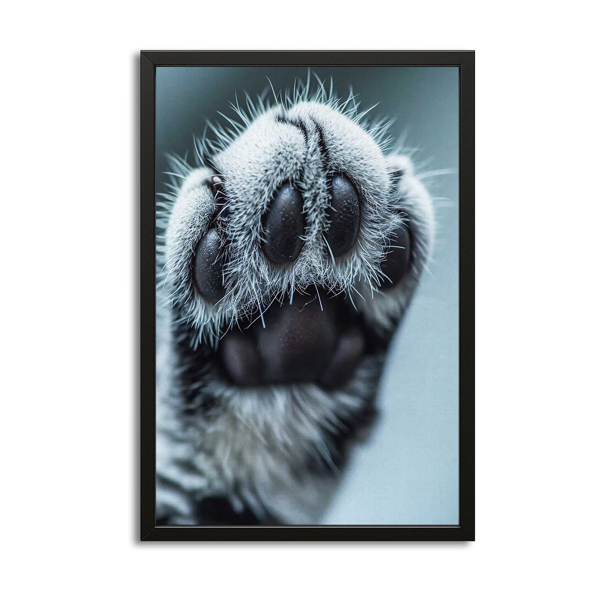 Hand Cat Wall Art – canvas print on white background