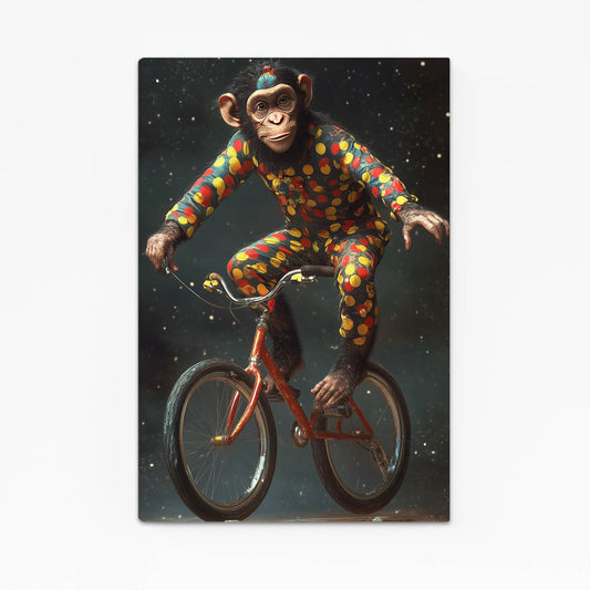 Harlequin Night Cyclist Monkey Prints – harlequin night cyclist monkey canvas print
