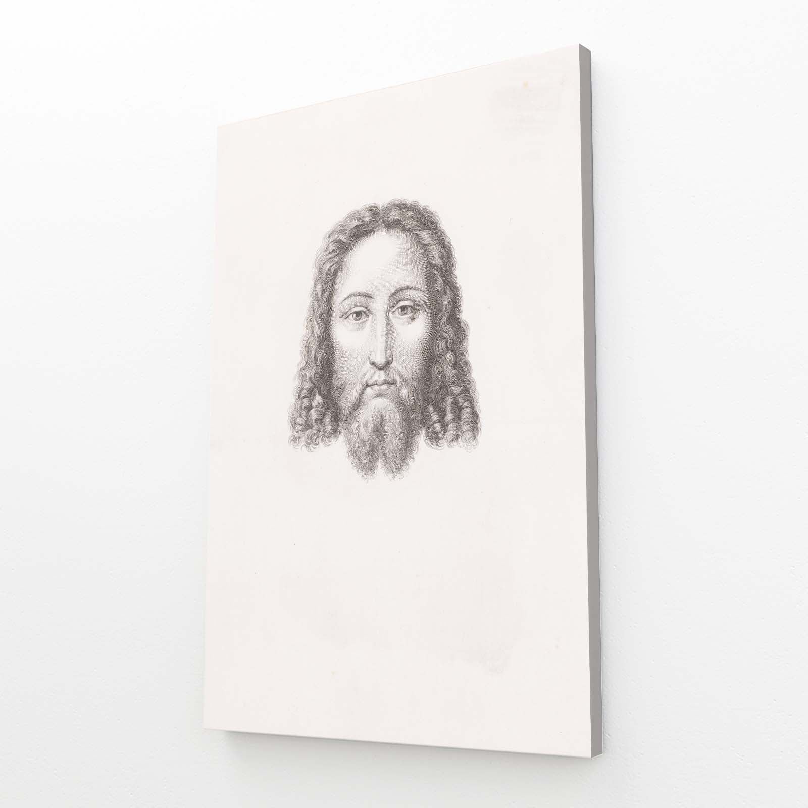 Head Of Christ Da Vinci Art – head of christ da vinci canvas print