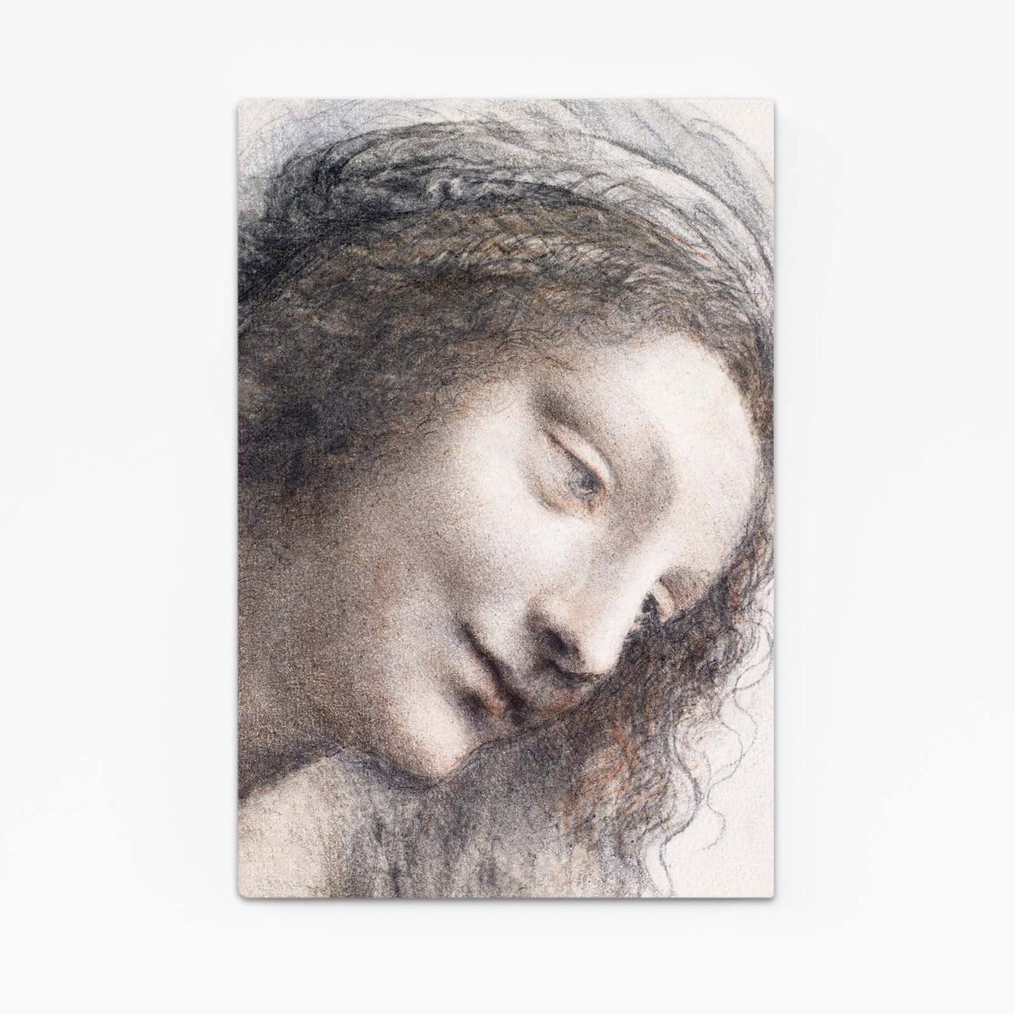 Head Of The Virgin Da Vinci Art – head of the virgin da vinci canvas print