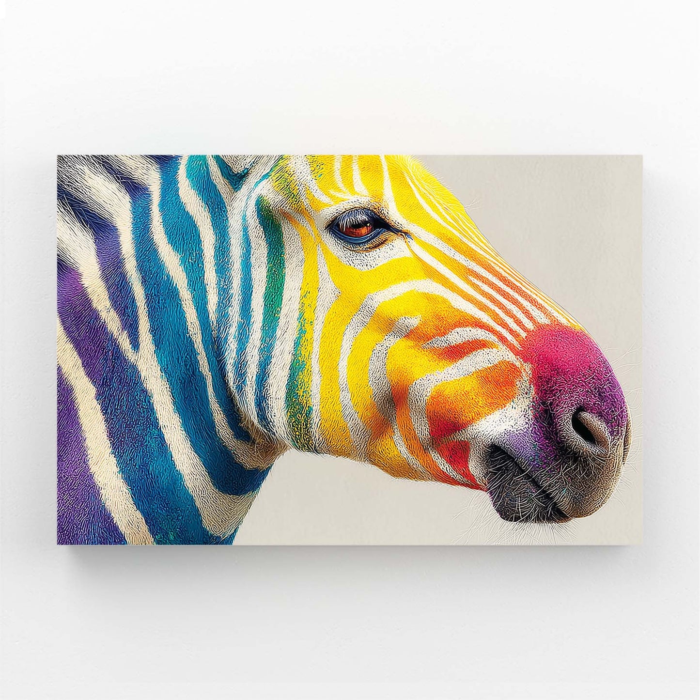 Head Zebra Artwork – head canvas print