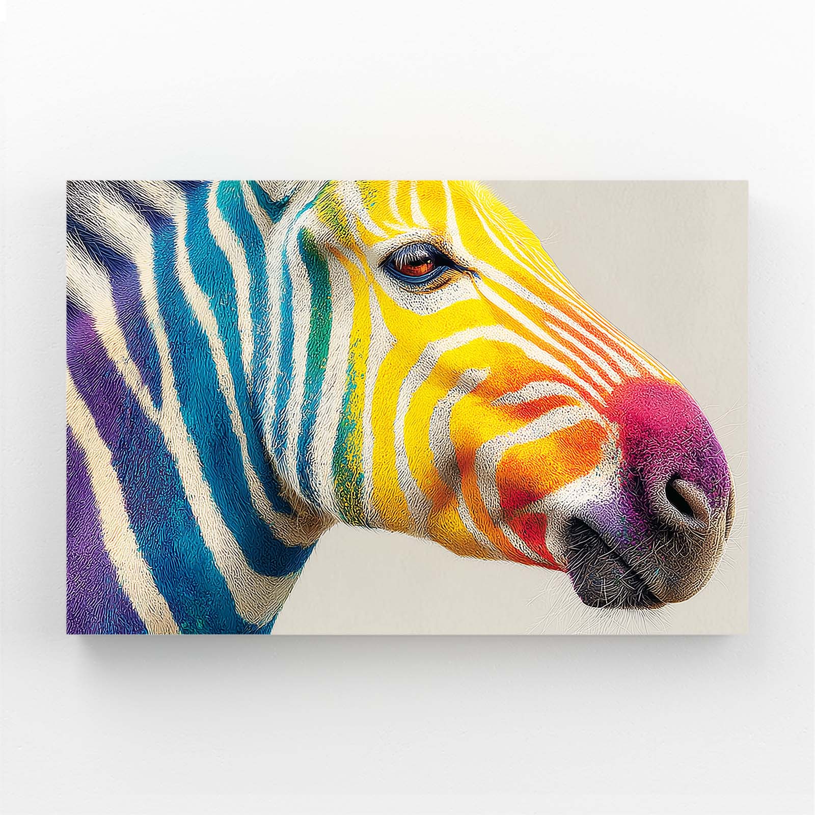Head Zebra Artwork – head canvas print
