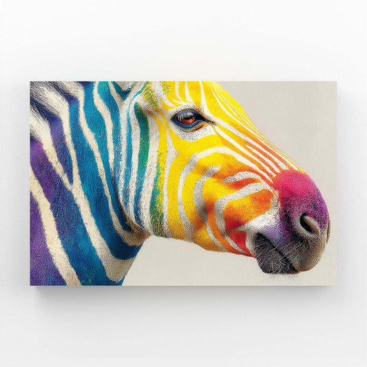 Head Zebra Artwork – head canvas print