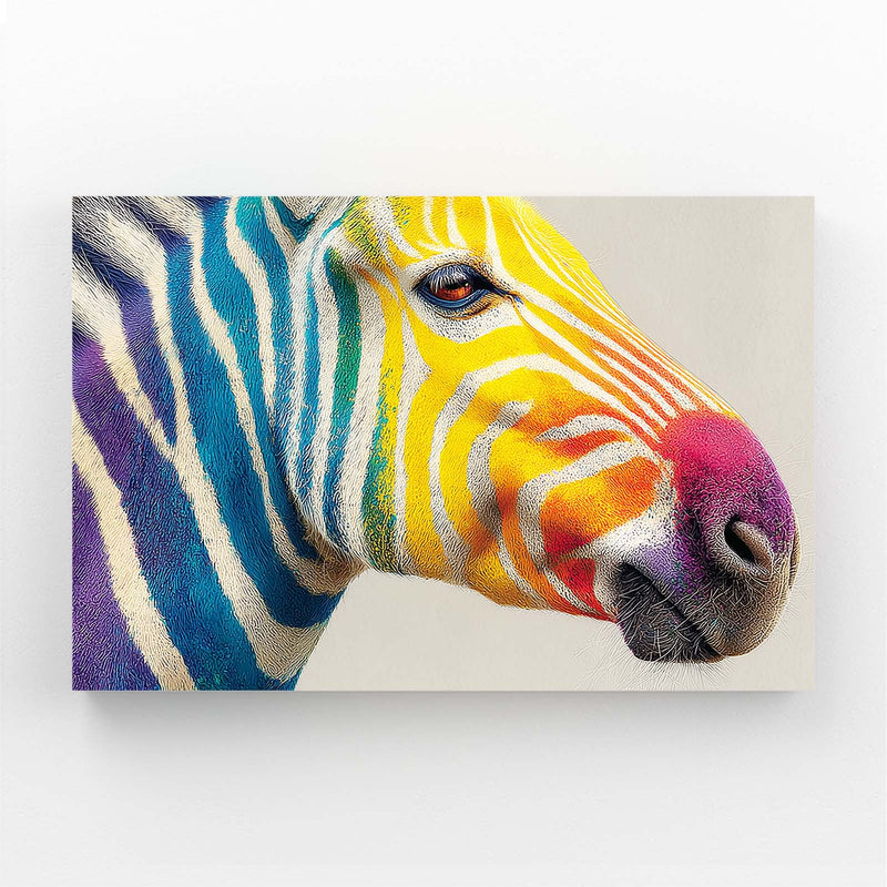 Head Zebra Artwork – head canvas print