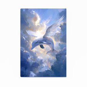 Heavenly Glide Dolphin Art