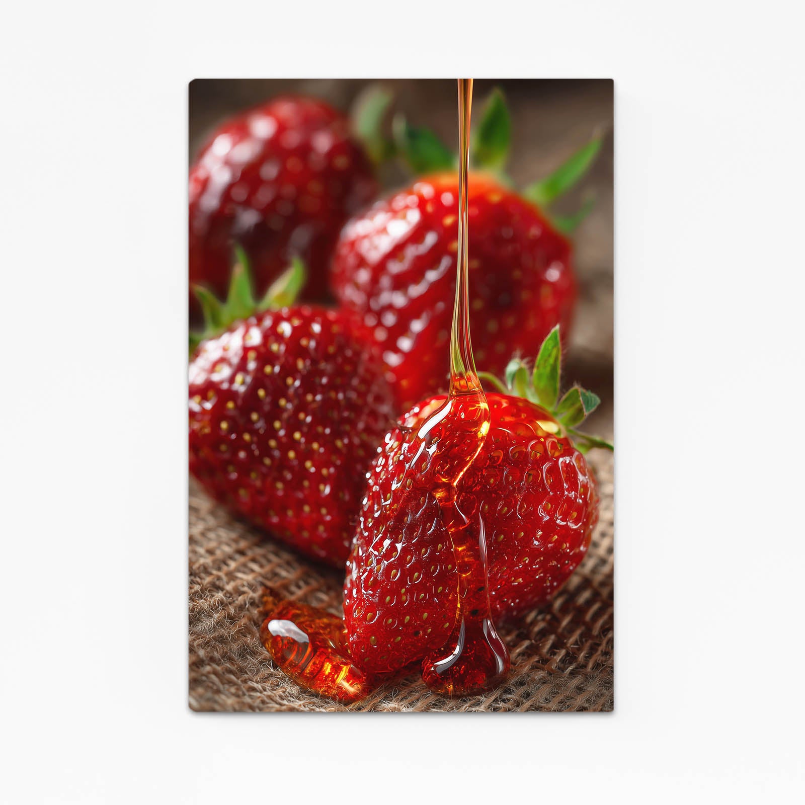 Honey Strawberries Fruit Canvas – honey strawberries fruit canvas print