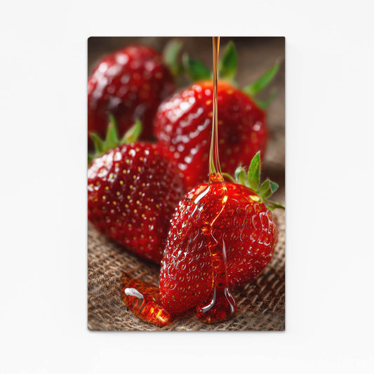 Honey Strawberries Fruit Canvas – honey strawberries fruit canvas print
