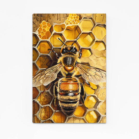 Honeycomb Bee Wall Art