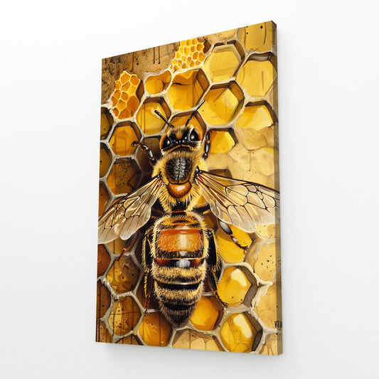 Honeycomb Bee Wall Art
