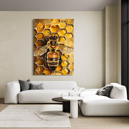 Honeycomb Bee Wall Art