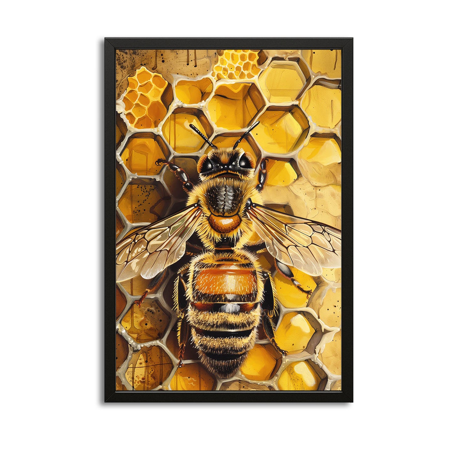 Honeycomb Bee Wall Art