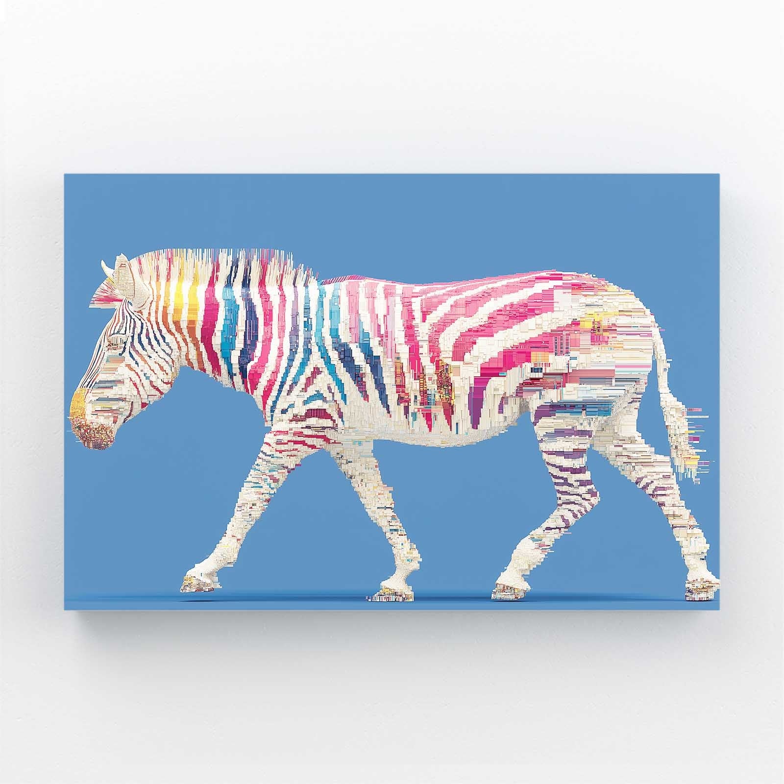 Horizontal Zebra Art – horizontal canvas print
