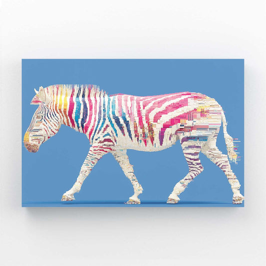 Horizontal Zebra Art – horizontal canvas print