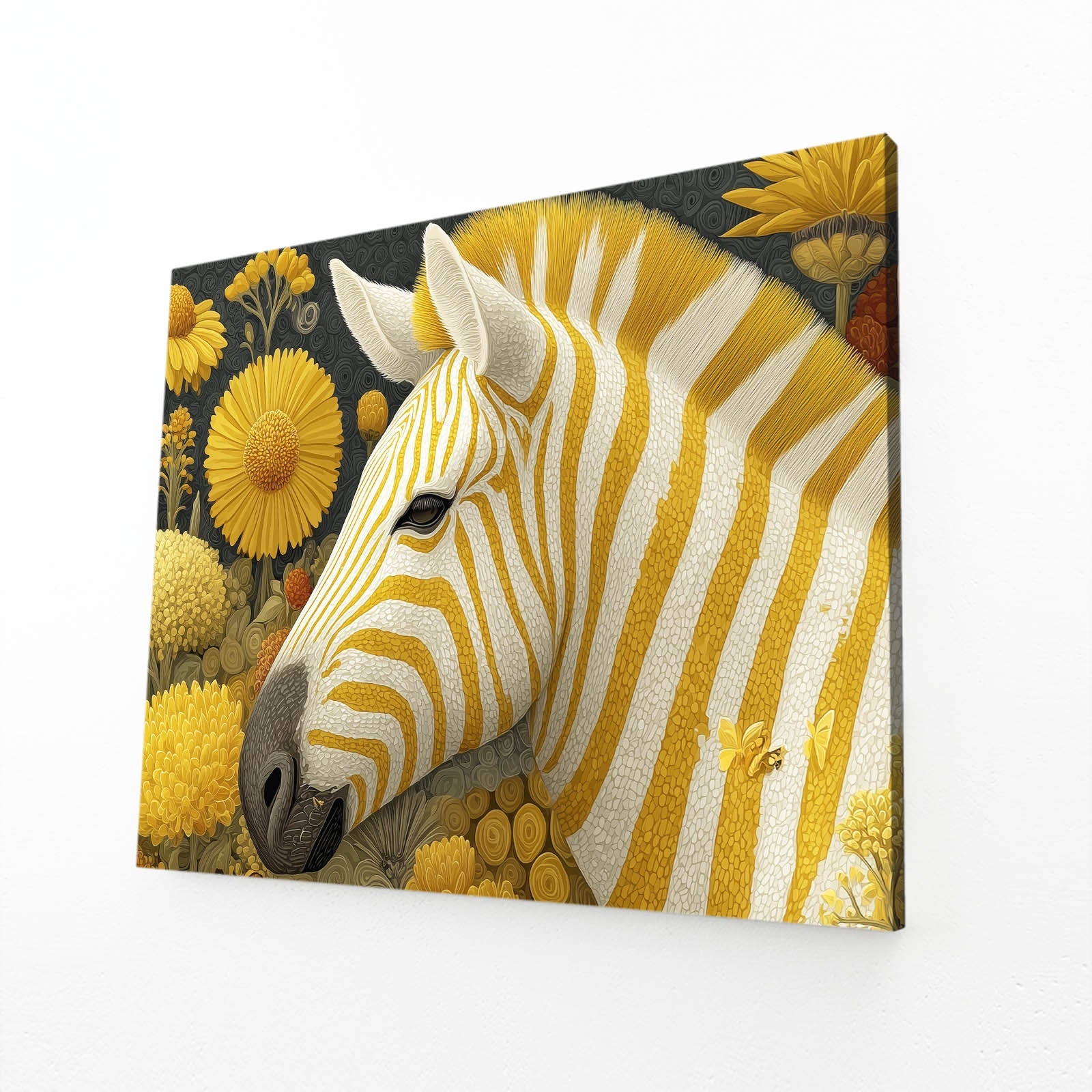 Horizontal Zebra Artwork – horizontal canvas print