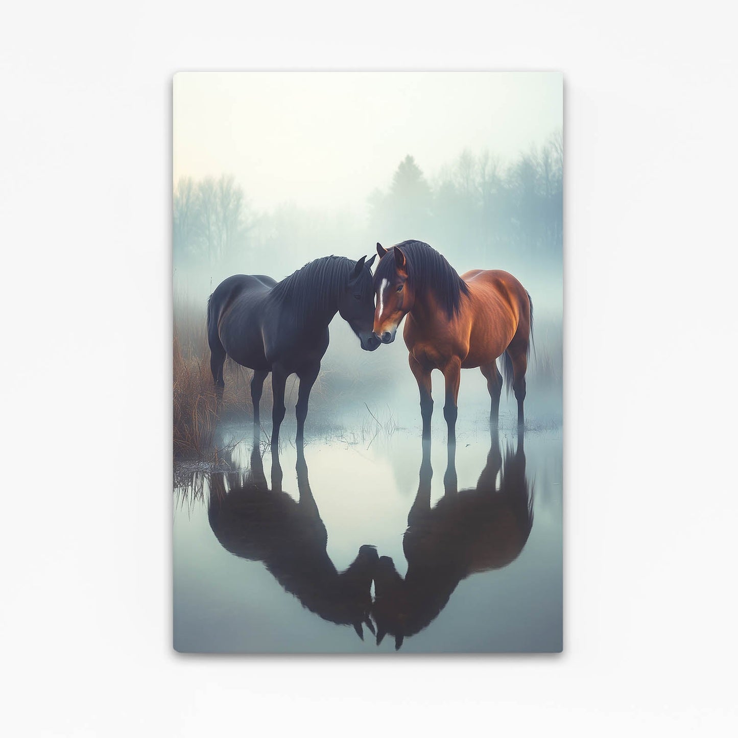 Horse Canvas – angled canvas view on white background