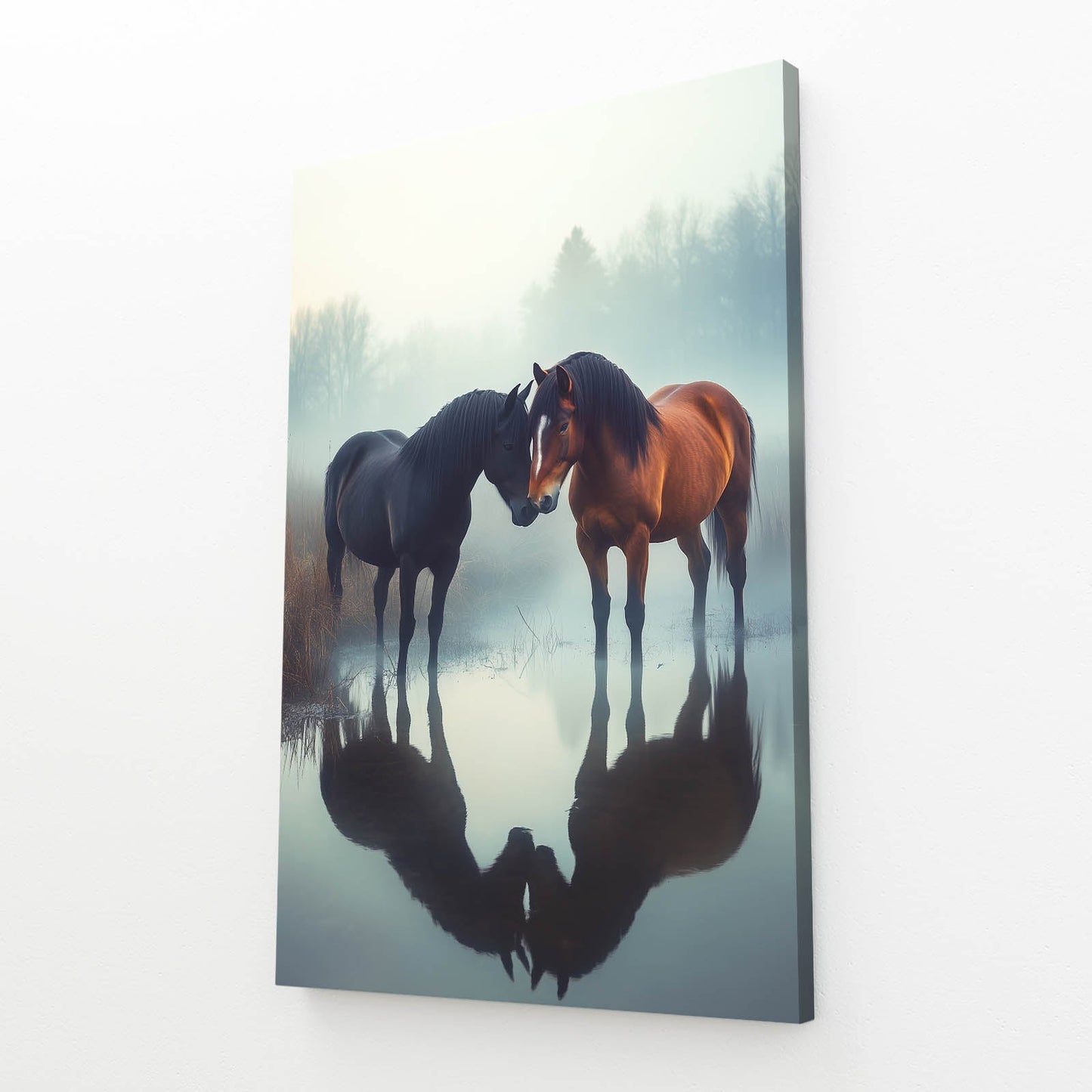 Horse Canvas – angled canvas view on white background