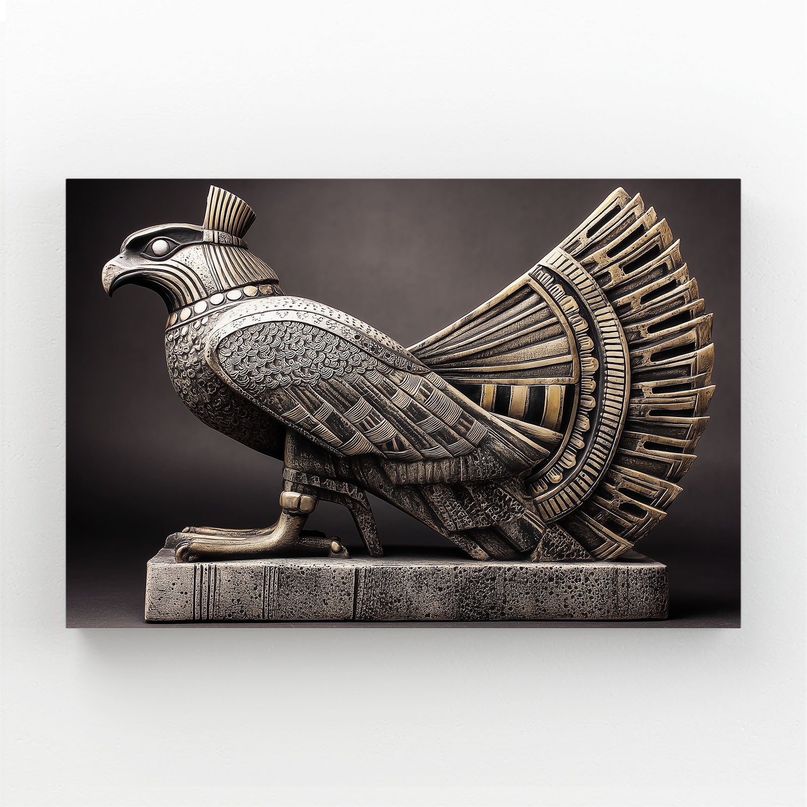 Horus Falcon Statue Egyptian Canvas Art – horus falcon statue egyptian canvas print