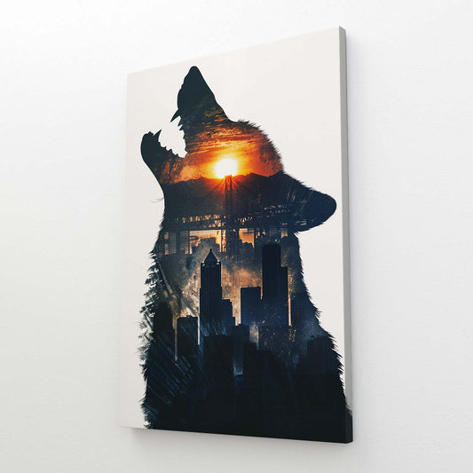 Howling Wolf Canvas
