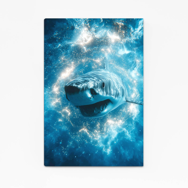 Ice Crystal Galaxy Shark Canvas – ice crystal galaxy shark canvas print
