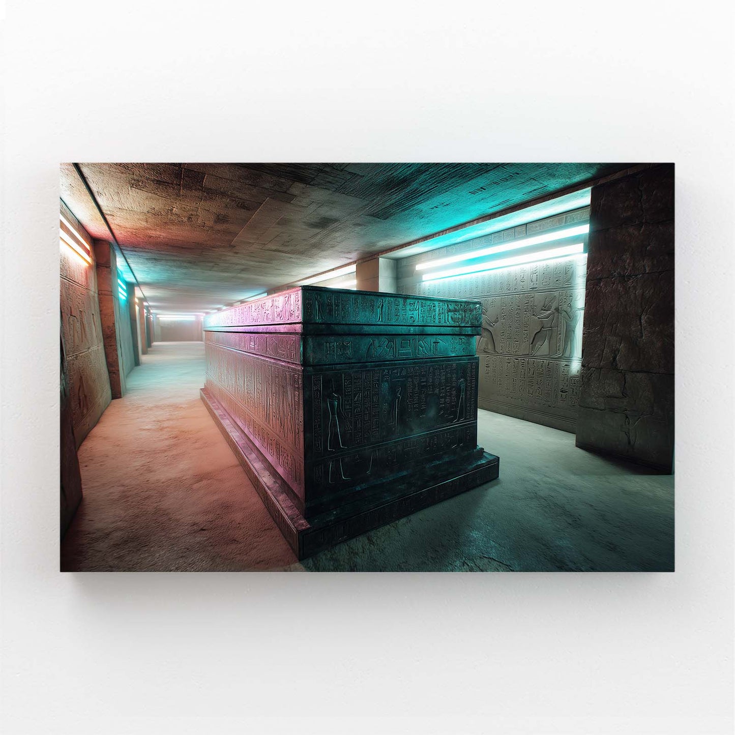 Illuminated Stone Tunnel Egyptian Prints – illuminated stone tunnel egyptian canvas print