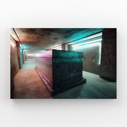 Illuminated Stone Tunnel Egyptian Prints – illuminated stone tunnel egyptian canvas print