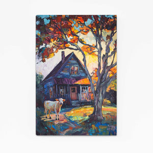 Impressionist Cow Wall Art