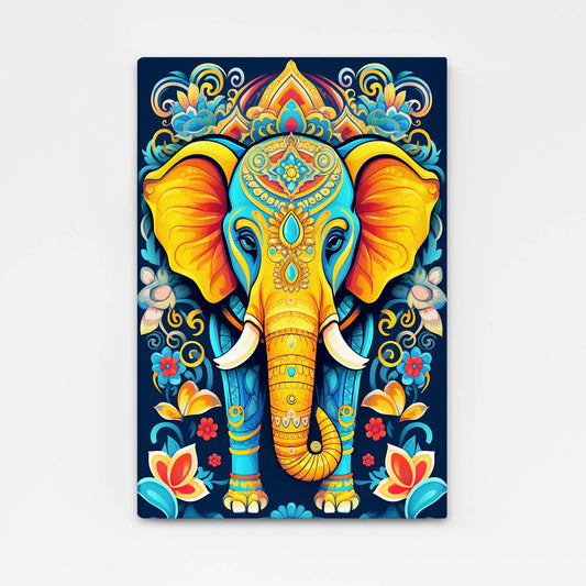 Indian Painted Elephant Art