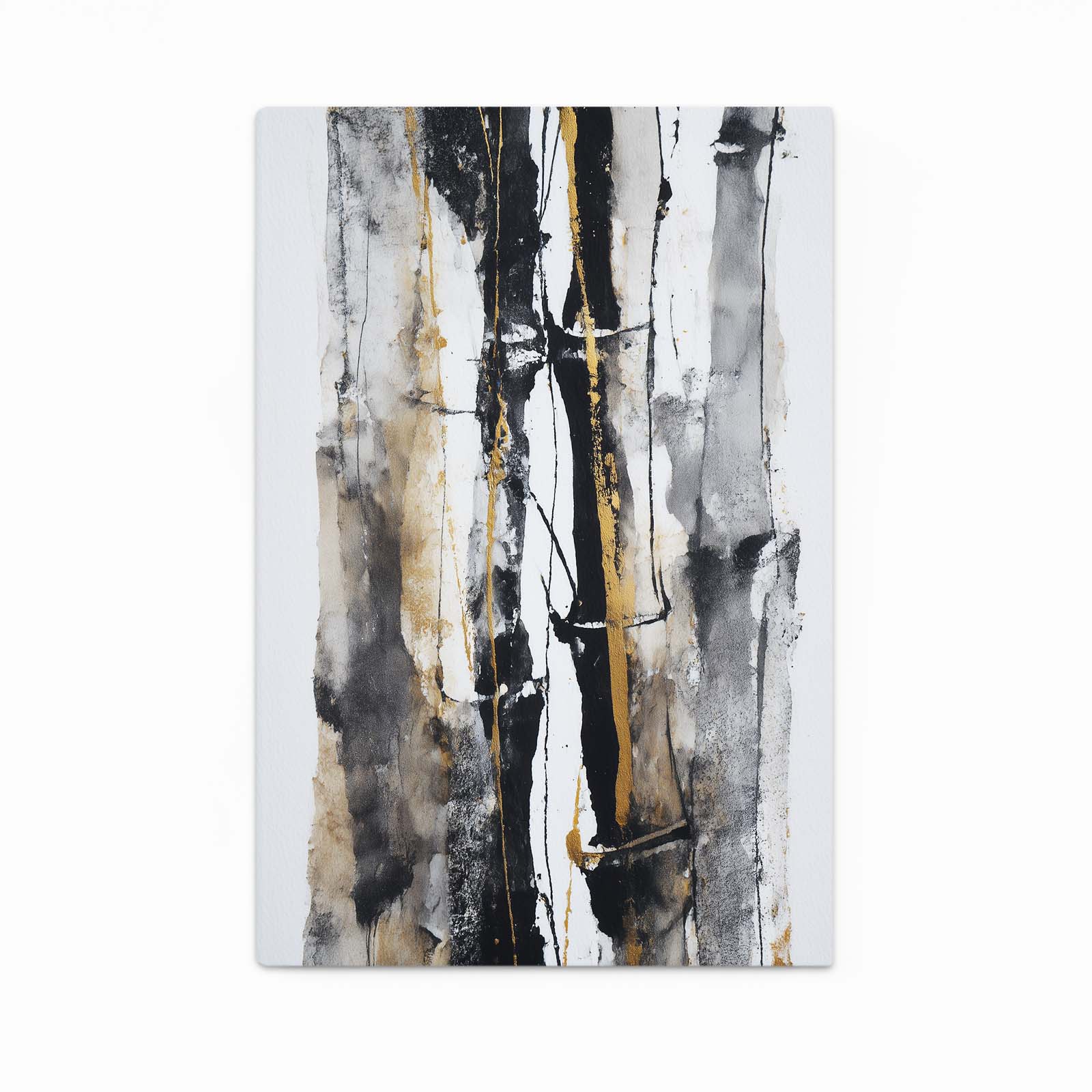 Ink Bamboo Stalks Gold Canvas Art – ink bamboo stalks gold canvas print