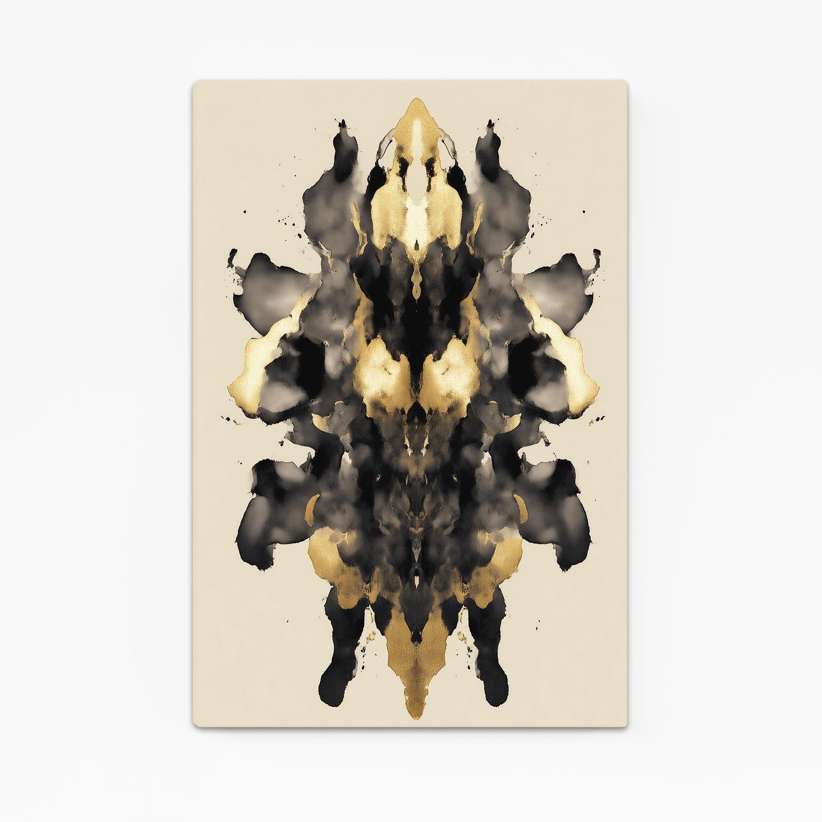 Ink Blot Mirror Gold Canvas Art – ink blot mirror gold canvas print
