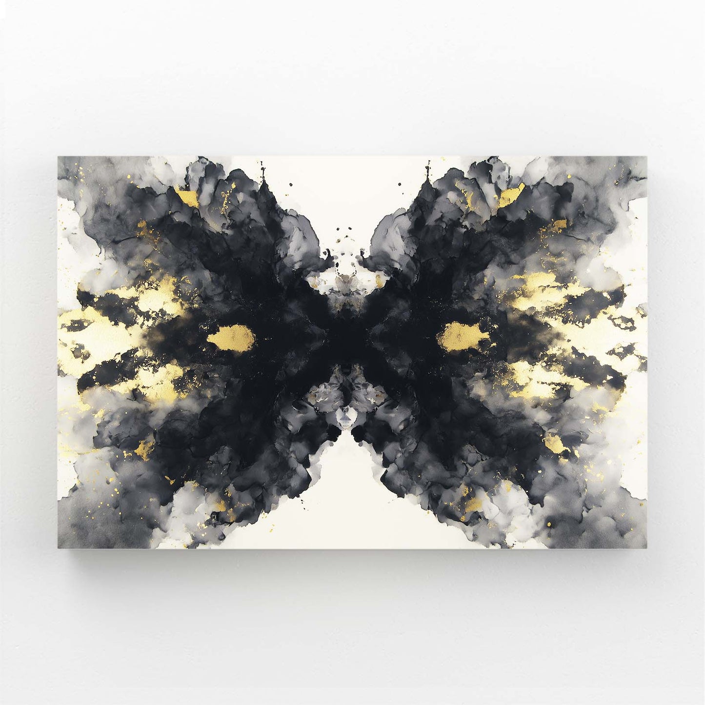 Ink Blot Wings Gold Prints – ink blot wings gold canvas print