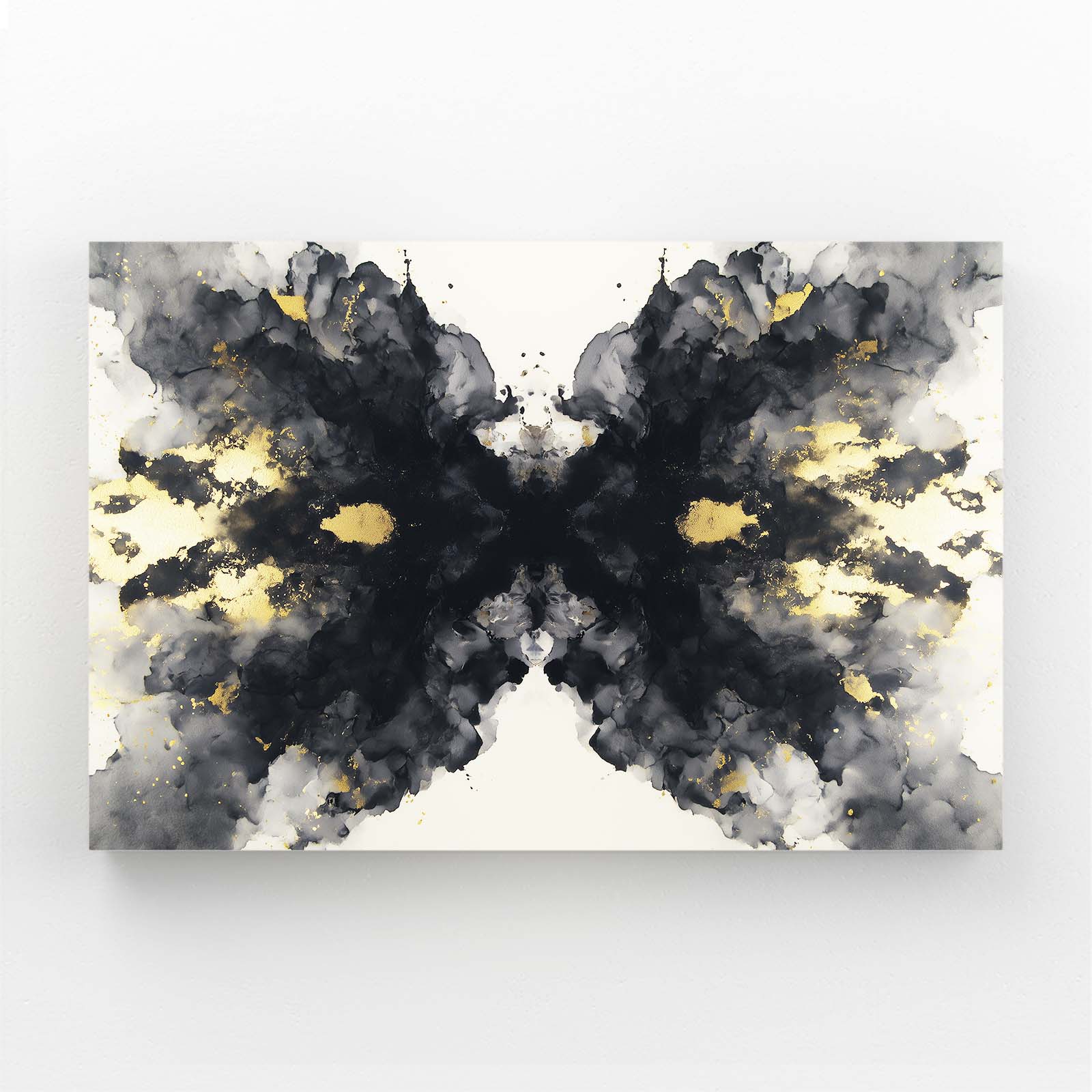 Ink Blot Wings Gold Prints – ink blot wings gold canvas print