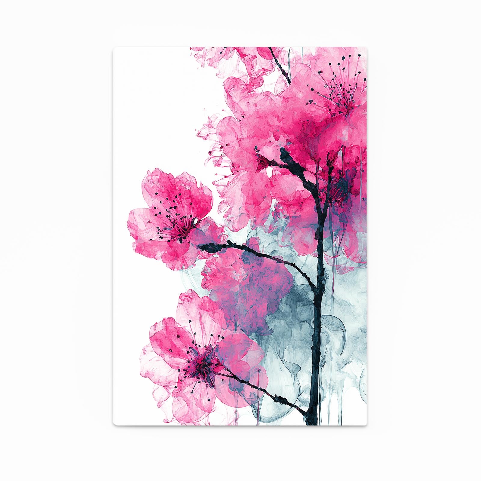 Ink Wash Petals Cherry Blossom Wall Art – ink wash petals cherry blossom canvas print