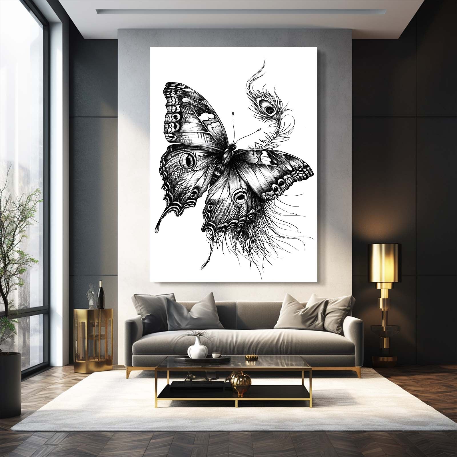 Ink Wings Butterfly Wall Art